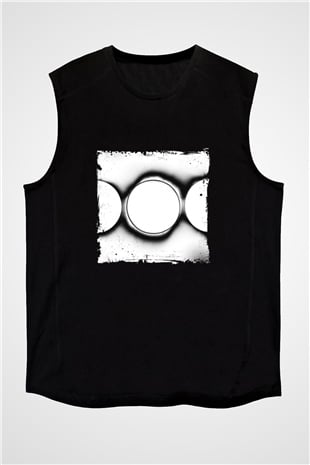 Swedish House Mafia Baskılı Unisex Siyah Kolsuz Tişört