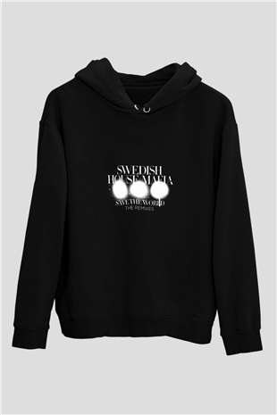 Swedish House Mafia Baskılı Unisex Siyah Hoodie