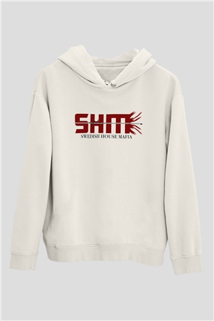 Swedish House Mafia Beyaz Unisex Kapşonlu Sweatshirt