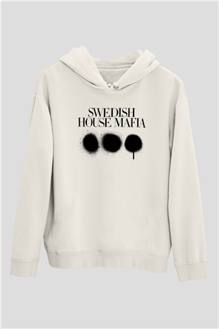 Swedish House Mafia Beyaz Unisex Kapşonlu Sweatshirt
