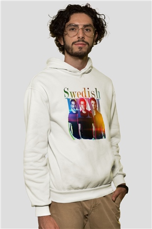 Swedish House Mafia Beyaz Unisex Kapüşonlu Sweatshirt
