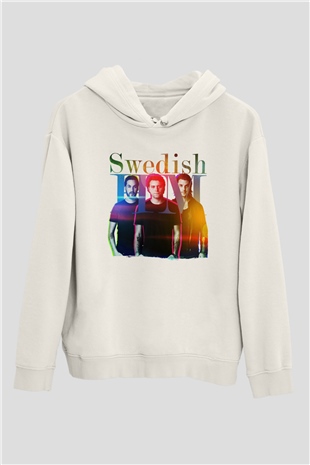 Swedish House Mafia Beyaz Unisex Kapüşonlu Sweatshirt