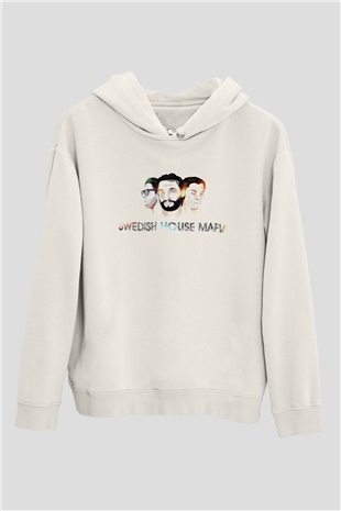 Swedish House Mafia Beyaz Unisex Kapüşonlu Sweatshirt