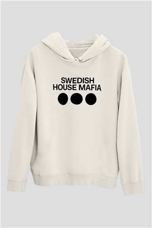 Swedish House Mafia Beyaz Unisex Kapüşonlu Sweatshirt