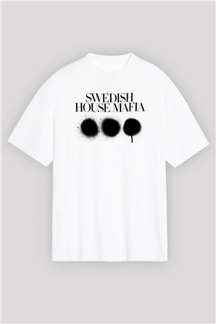 Swedish House Mafia Beyaz Unisex Oversize Tişört T-Shirt