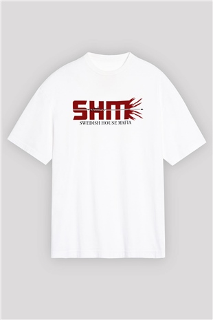Swedish House Mafia Beyaz Unisex Oversize Tişört T-Shirt
