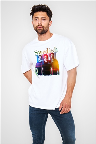 Swedish House Mafia Beyaz Oversize Tişört Oversize T-shirt - TişörtFabrikası