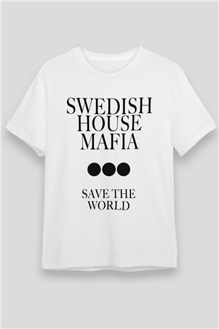 Swedish House Mafia Beyaz Unisex Tişört T-Shirt - TişörtFabrikası