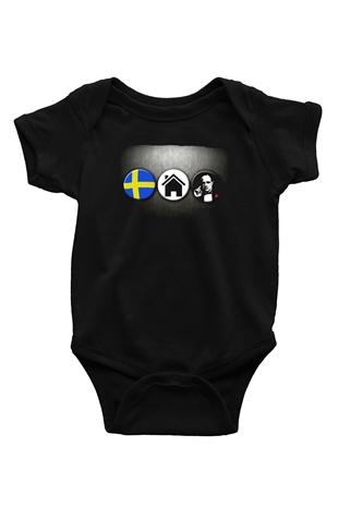 Swedish House Mafia Siyah Bebek Body - Zıbın