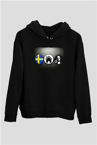 Swedish House Mafia Siyah Unisex Kapüşonlu Sweatshirt