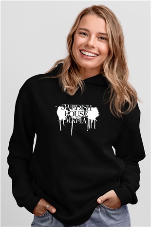 Swedish House Mafia Siyah Unisex Kapüşonlu Sweatshirt