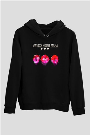 Swedish House Mafia Siyah Unisex Kapüşonlu Sweatshirt