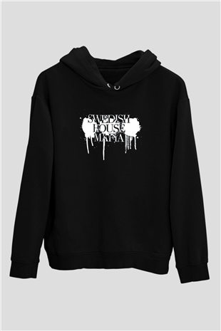Swedish House Mafia Siyah Unisex Kapüşonlu Sweatshirt
