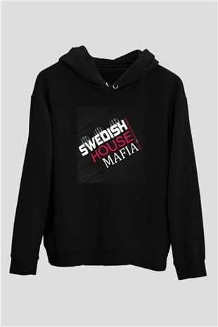 Swedish House Mafia Siyah Unisex Kapüşonlu Sweatshirt