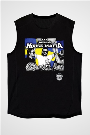 Swedish House Mafia Siyah Unisex Kolsuz Tişört