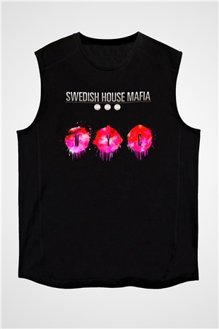 Swedish House Mafia Siyah Unisex Kolsuz Tişört