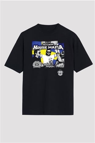 Swedish House Mafia Siyah Unisex Oversize Tişört T-Shirt