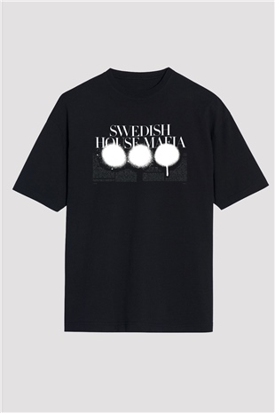 Swedish House Mafia Siyah Unisex Oversize Tişört T-Shirt