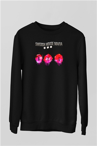 Swedish House Mafia Siyah Unisex Sweatshirt