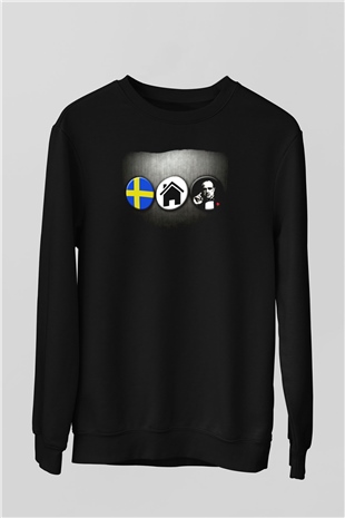 Swedish House Mafia Siyah Unisex Sweatshirt