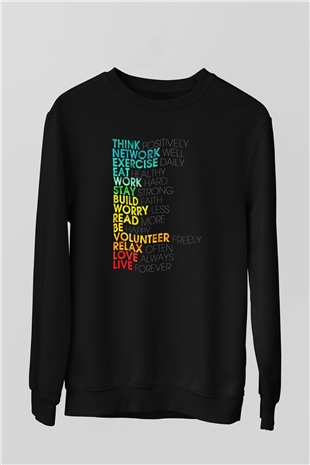 Swedish House Mafia Siyah Unisex Sweatshirt