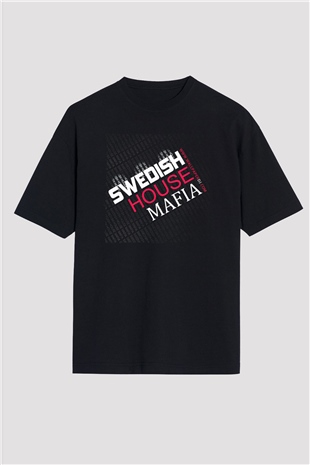 Swedish House Mafia Siyah Oversize Tişört Oversize T-shirt - TişörtFabrikası