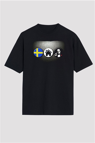 Swedish House Mafia Siyah Oversize Tişört Oversize T-shirt - TişörtFabrikası