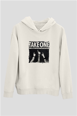Swedish House MafiaBaskılı Beyaz Hoodie