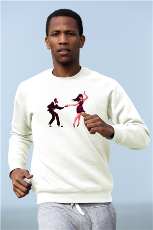 Swing Beyaz Unisex Sweatshirt