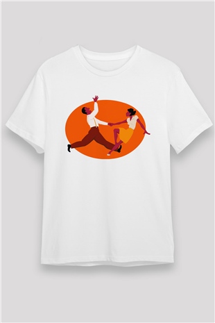 Swing Beyaz Unisex Tişört T-Shirt - TişörtFabrikası