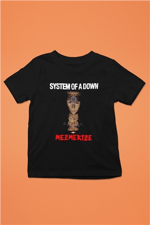 System of a Down Baskılı Siyah Unisex Çocuk Tişört