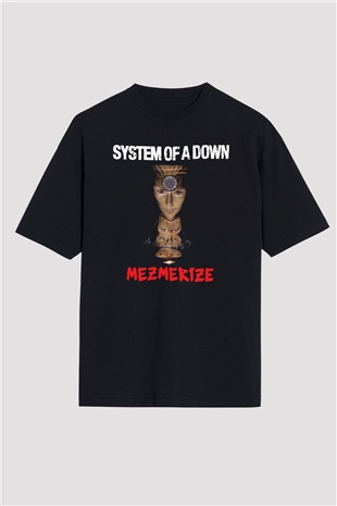 System of a Down Siyah Unisex Oversize Tişört T-Shirt