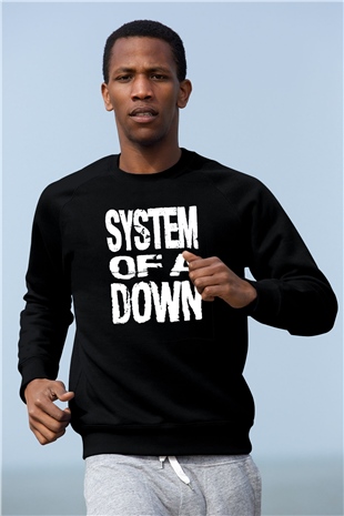 System of a Down Siyah Unisex Sweatshirt