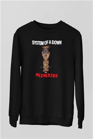 System of a Down Siyah Unisex Sweatshirt