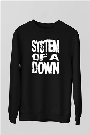 System of a Down Siyah Unisex Sweatshirt