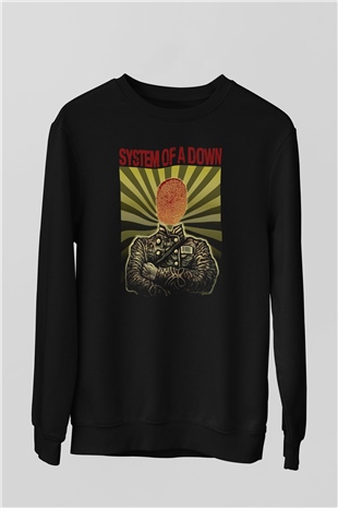 System of a Down Siyah Unisex Sweatshirt
