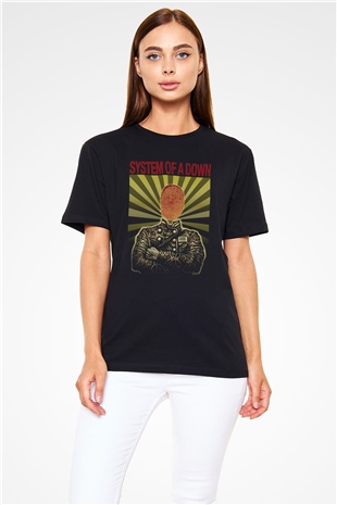 System of a Down Siyah Unisex Tişört T-Shirt - TişörtFabrikası