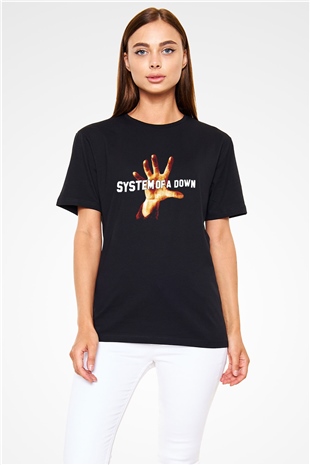 System of a Down Siyah Unisex Tişört T-Shirt - TişörtFabrikası