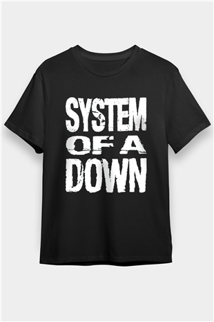 System of a Down Siyah Unisex Tişört T-Shirt - TişörtFabrikası