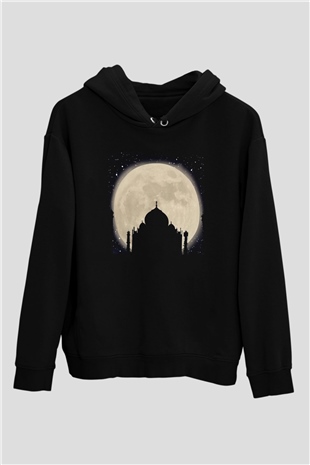 Tac Mahal Siyah Unisex Hoodie