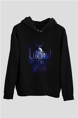 Tac Mahal Siyah Unisex Hoodie