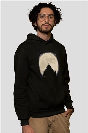 Tac Mahal Siyah Unisex Hoodie