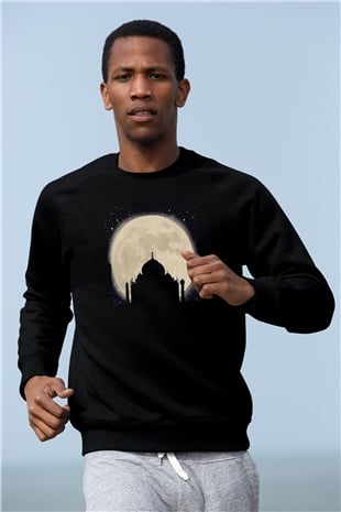 Tac Mahal Siyah Unisex Sweatshirt