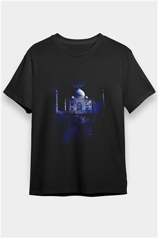 Tac Mahal Siyah Unisex Tişört T-Shirt - TişörtFabrikası