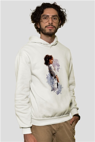 Taekwondo Beyaz Unisex Hoodie