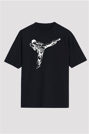 Taekwondo Siyah Oversize Tişört Oversize T-shirt - TişörtFabrikası