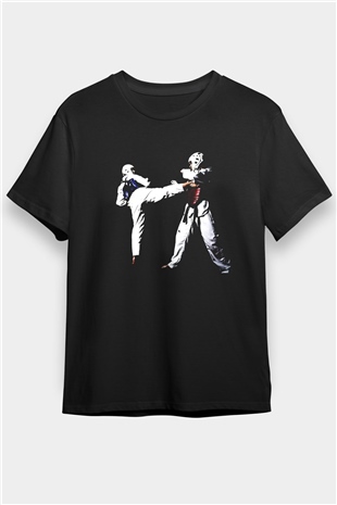 Taekwondo Siyah Unisex Tişört T-Shirt - TişörtFabrikası