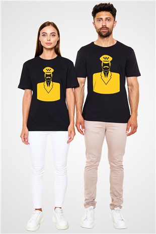 Taksici Siyah Unisex Tişört T-Shirt - TişörtFabrikası