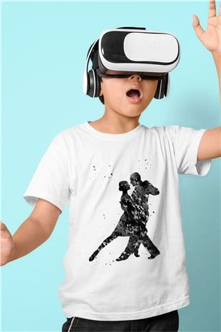 Tango Beyaz Unisex Çocuk Tişört