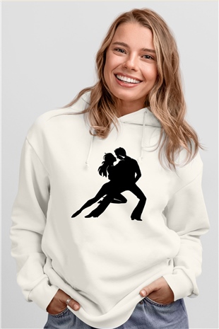 Tango Beyaz Unisex Hoodie
